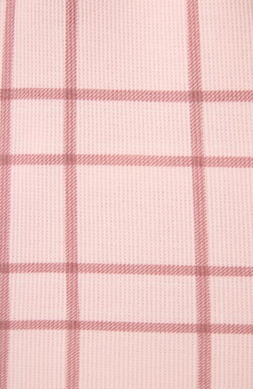 Pj Salvage Print Waffle Knit Short Pajamas In Pink