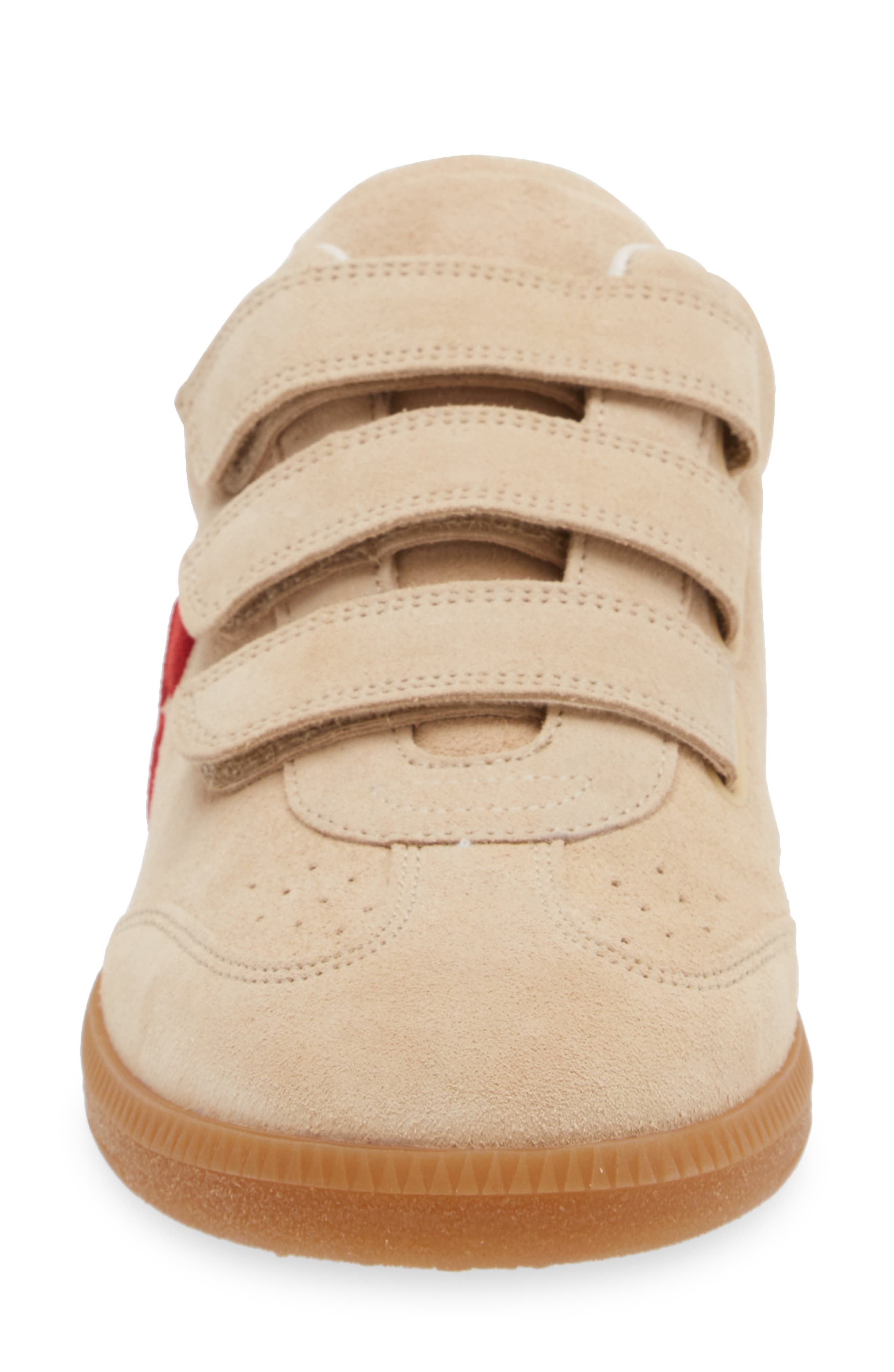 Isabel Marant Beth Low Top Sneaker, Alternate, color, Toffee/ Red