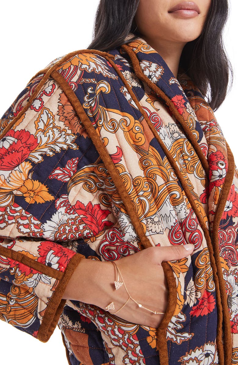 MOTHER The Big Time Bond Quilted Cotton Jacket, Alternate, color,