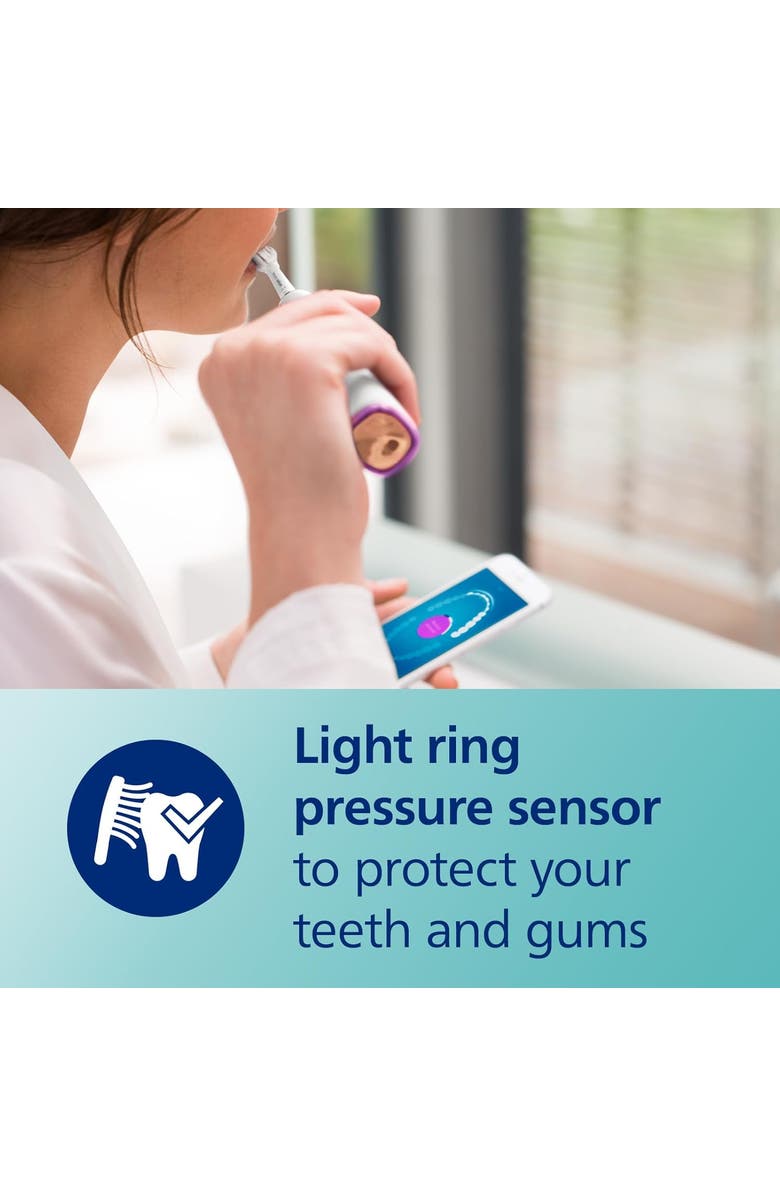 Philips Sonicare DiamondClean Smart 9300 Electric Toothbrush Rosegold, Alternate, color, Rose Gold