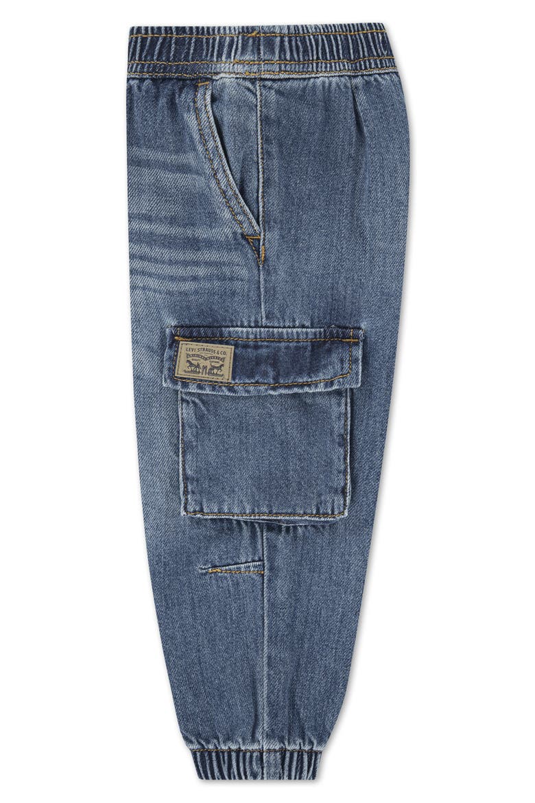 Denim Cargo Joggers, Alternate, color, GOLDENROD