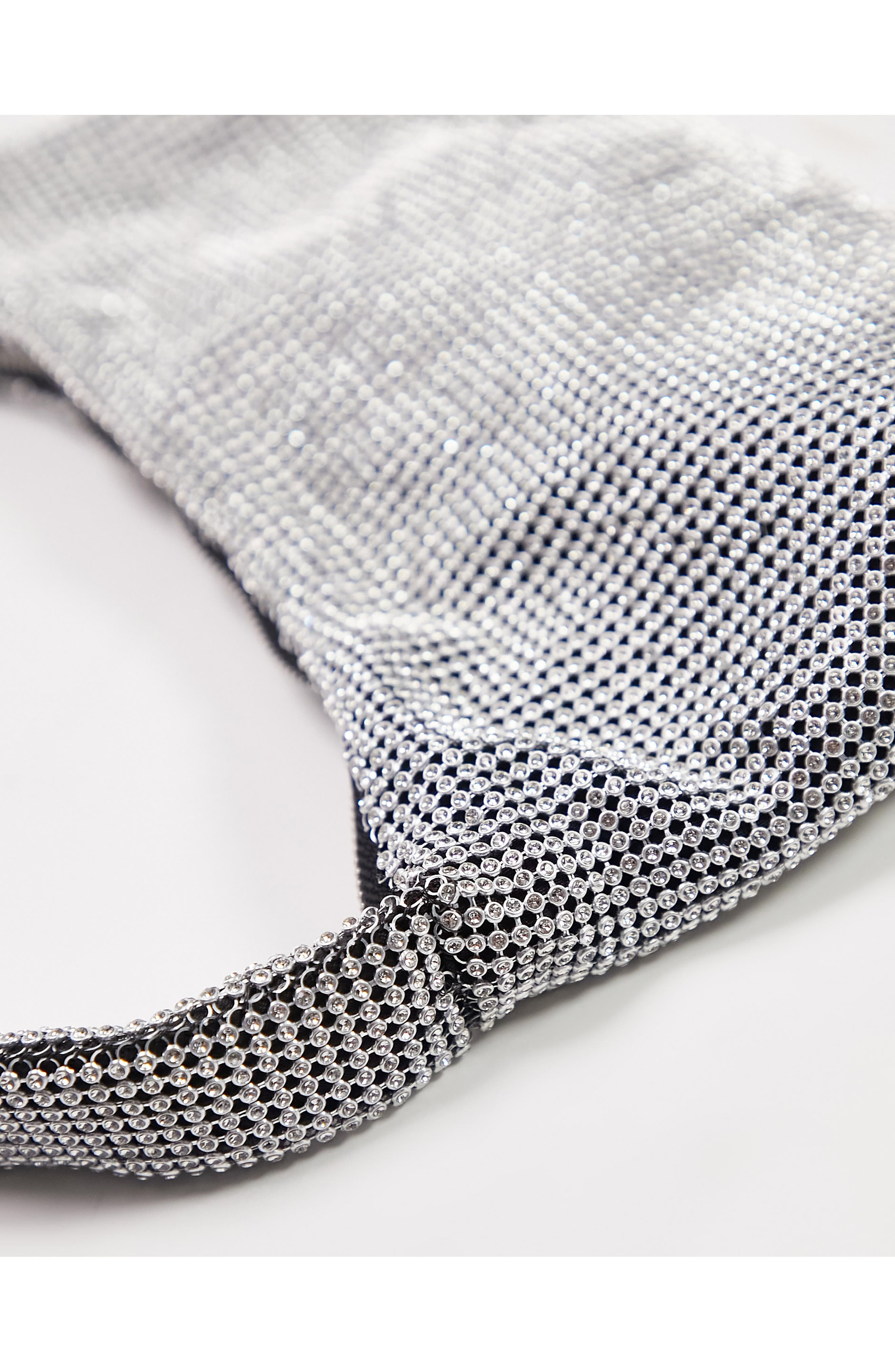 Topshop Sindy Diamante Shoulder Bag, Alternate, color, 