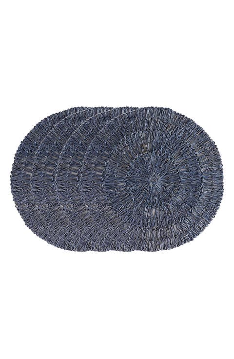 Set of 4 Straw Loop Placemats
