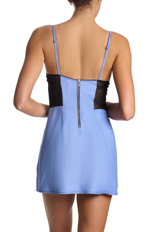 Hanky Panky X Lexi Wood Katrina Mini Dress Denim In Blue