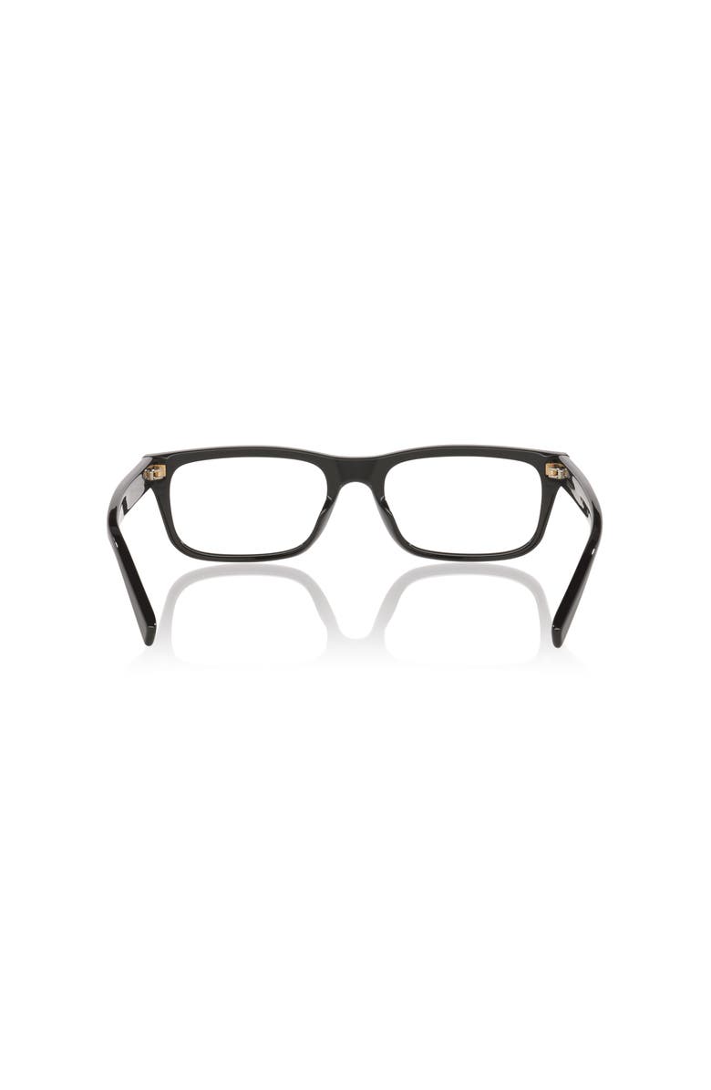 Gucci 56mm Rectangle optical glasses, Alternate, color, Black