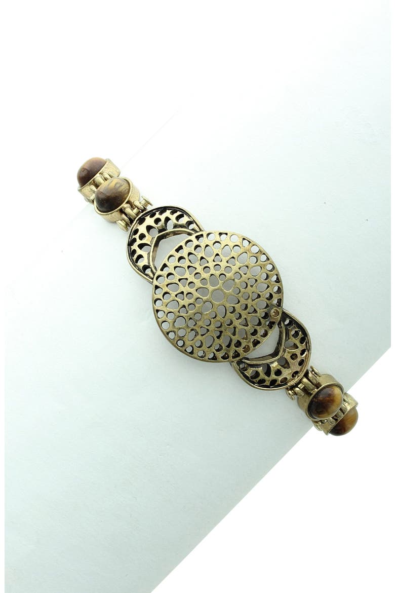 Over The Moon Bracelet, Alternate, color, GOLD
