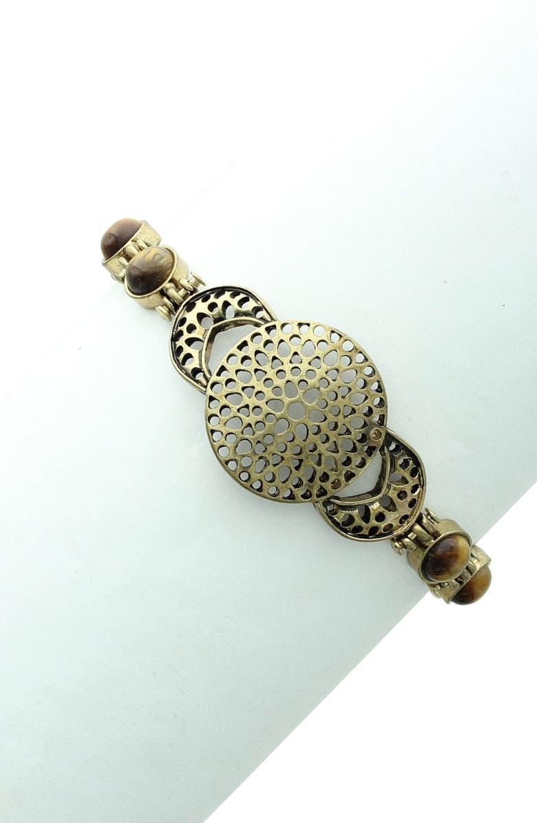 OLIVIA WELLES Over The Moon Bracelet, Alternate, color, Gold