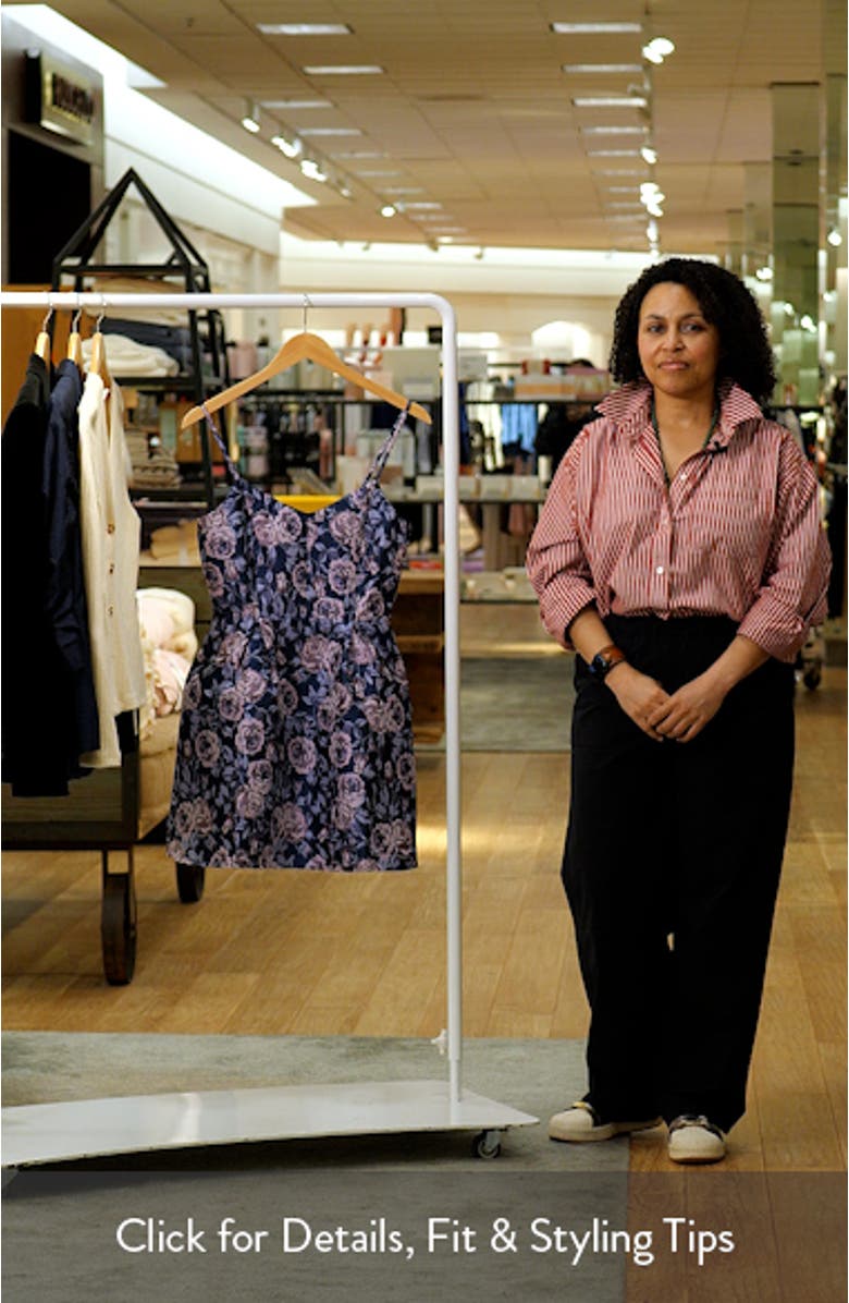 Floral Jacquard Minidress, sales video thumbnail