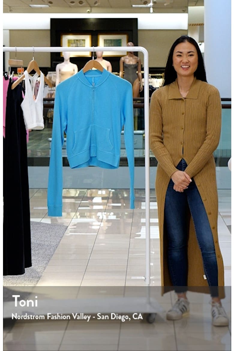 Light French Terry Shrunken Zip Up video