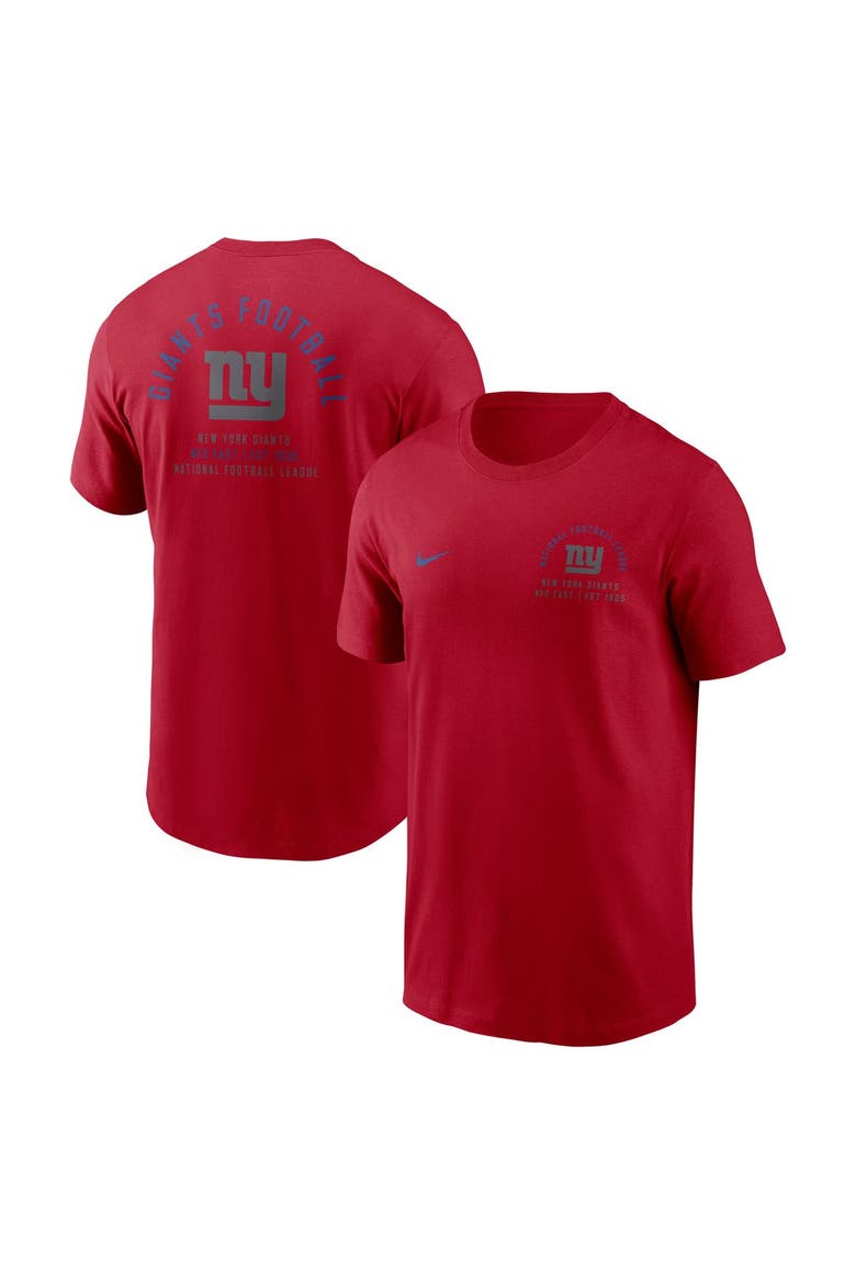 Men's Nike Red New York Giants Split Logo T-Shirt, Main, color, Red