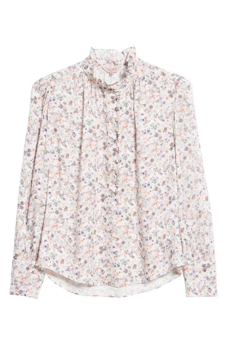 Tailored by Rebecca Taylor Confetti Silk Blend Blouse, Alternate, color, 