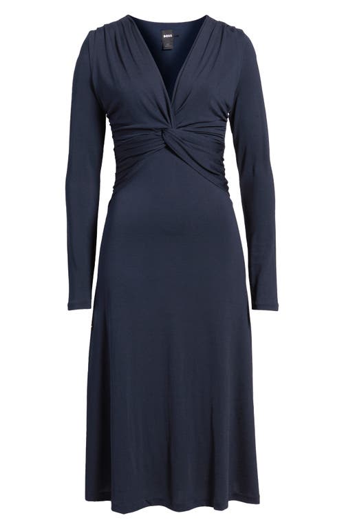 Hugo Boss Boss Eulo Twisted Long Sleeve Dress