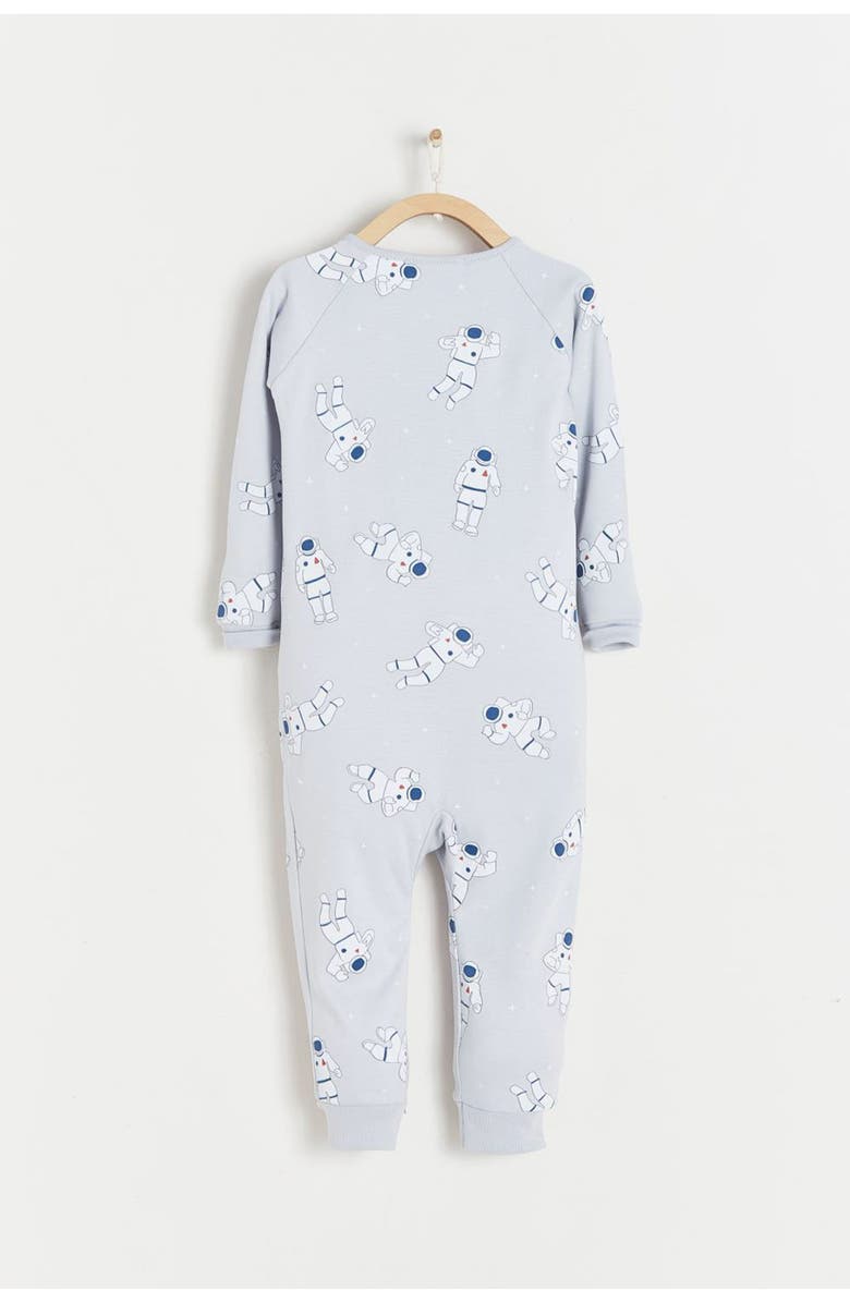 Babycottons Premium Peruvian Pima Cotton Cosmos Glow One-Piece Snug Pajamas For Infant, Alternate, color, Grey