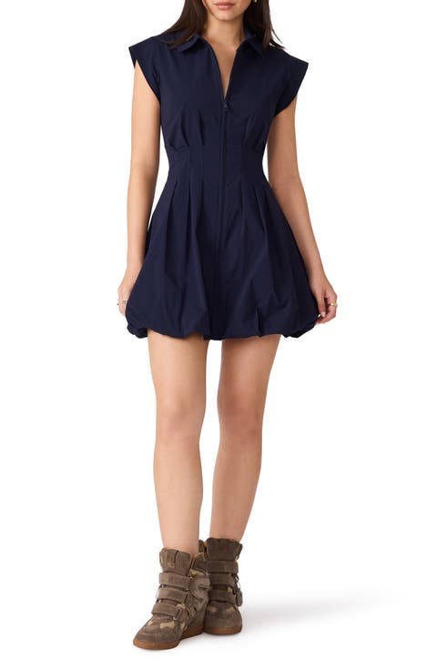 Dyanne Bubble Hem Minidress