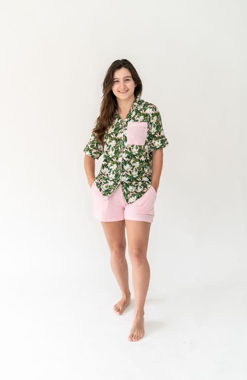 Laree + Co Luxe Lounge Short Set In Green