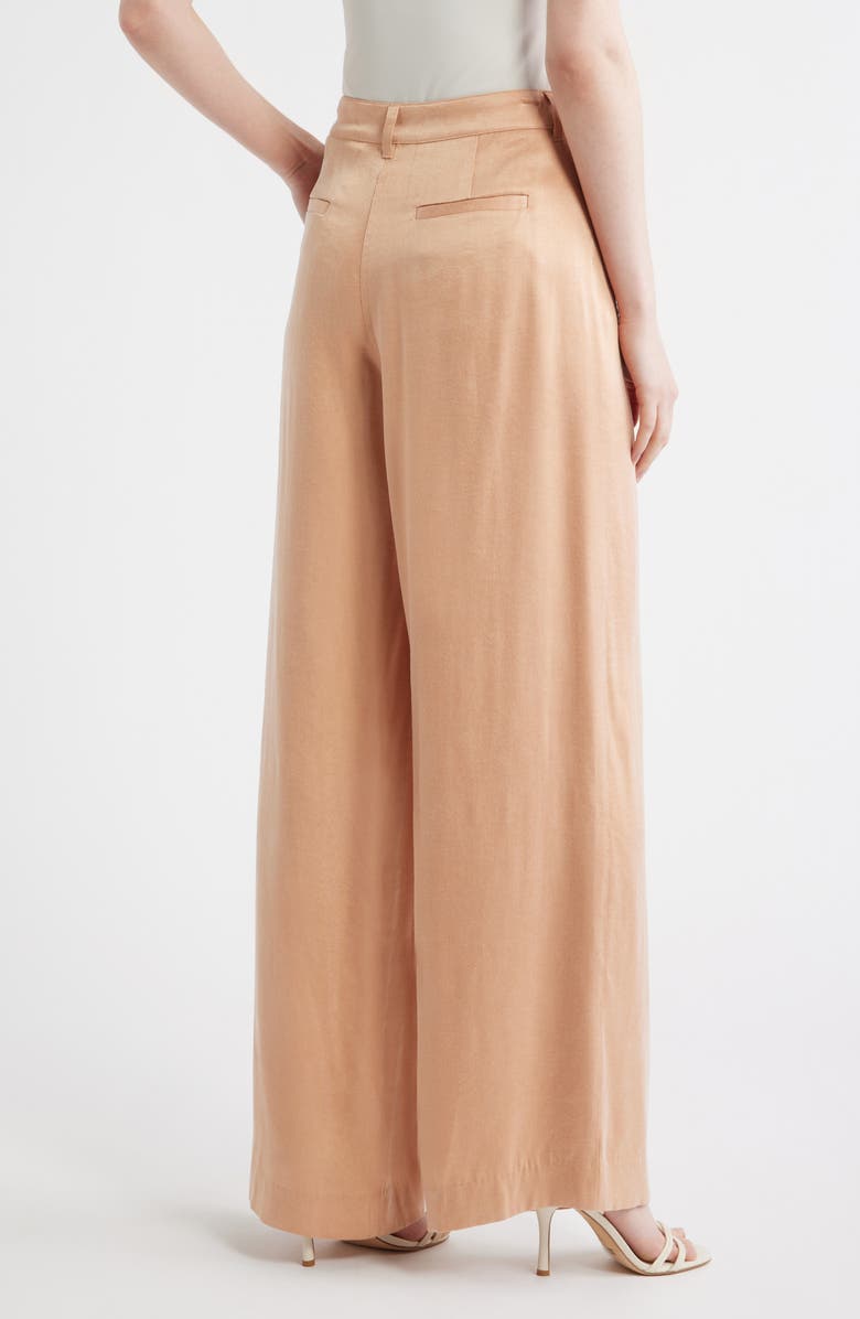KOBI HALPERIN Mason Wide Leg Drawstring Pants, Alternate, color, Chai