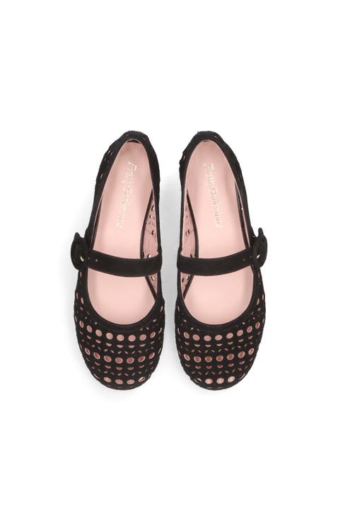 Suede Die Cut Mary Jane