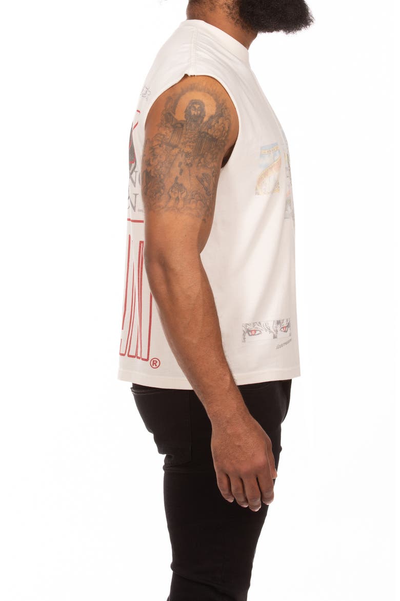 Gelato Graphic Tank, Alternate, color, ANTIQUE WHITE
