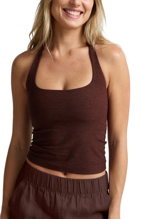 Spacedye Halter Crop Tank