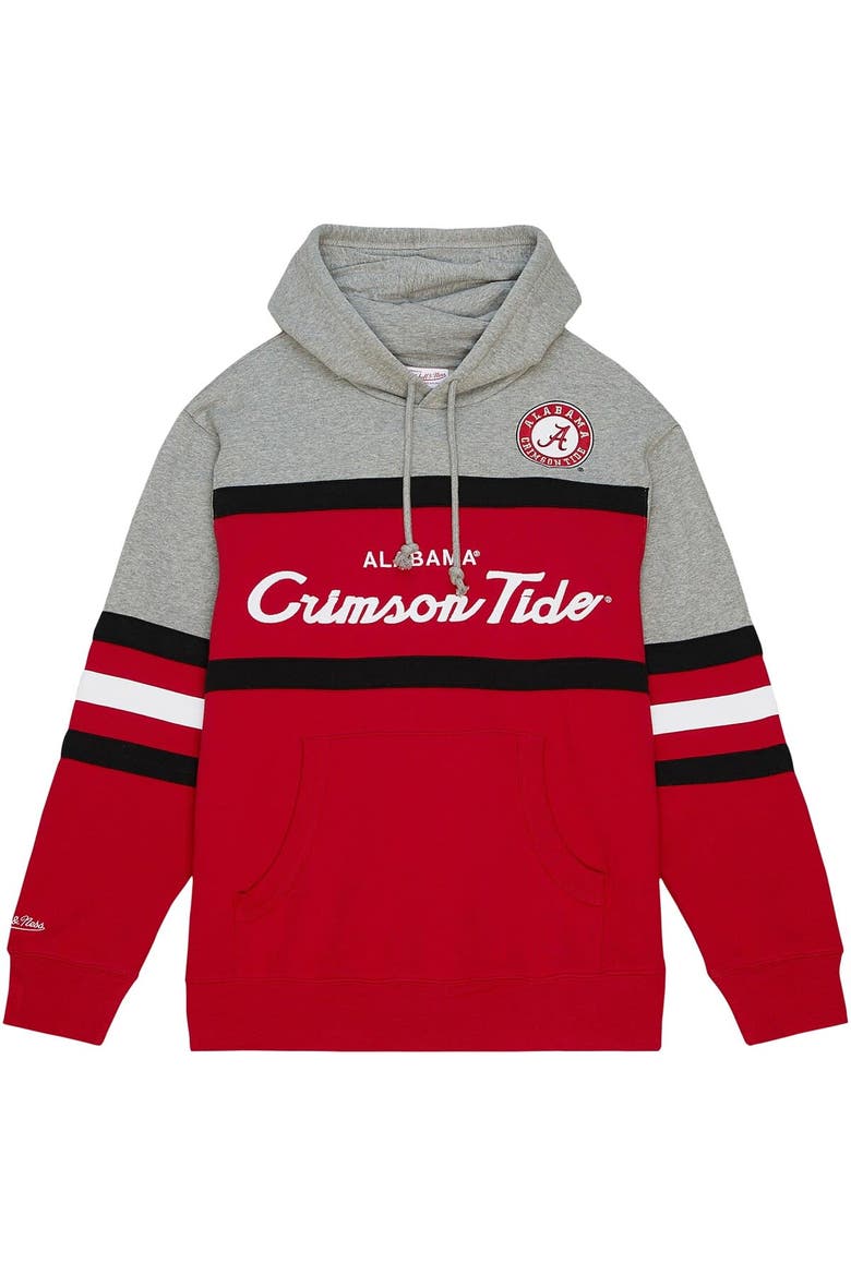 Men's Mitchell & Ness Crimson Alabama Crimson Tide Head Coach Pullover Hoodie, Alternate, color, Crimson