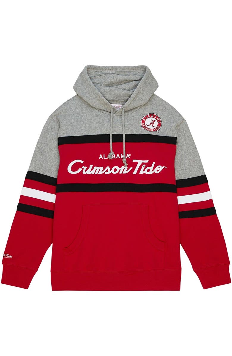 Mitchell & Ness Men's Mitchell & Ness Crimson Alabama Crimson Tide Head Coach Pullover Hoodie, Alternate, color, Crimson
