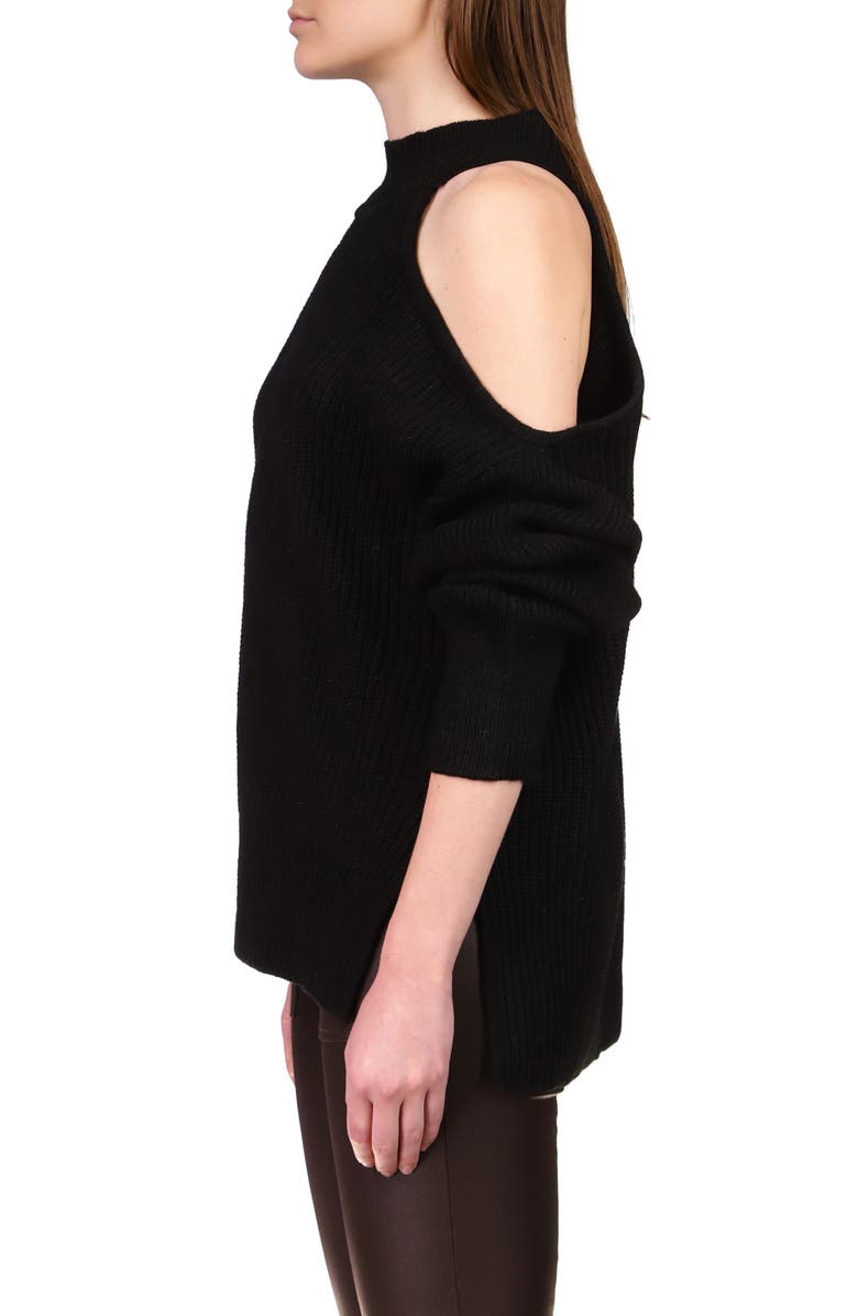 Sanctuary Cut It Out Mock Neck Sweater, Alternate, color, 