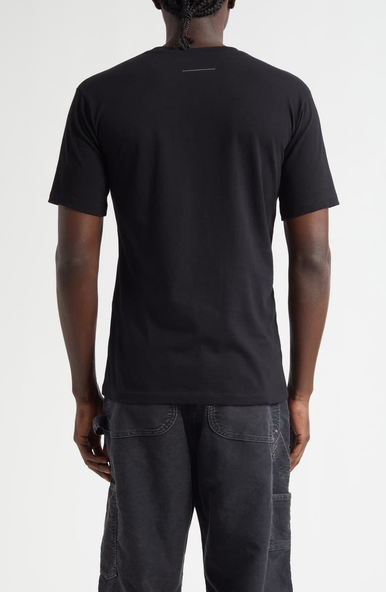 MM6 Maison Margiela Cotton Graphic T-Shirt, Alternate, color, Black