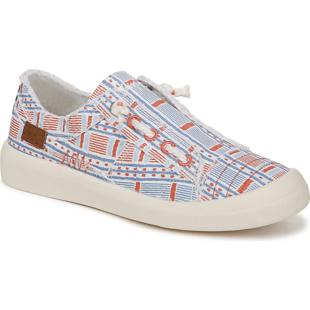 Blowfish Malibu Women's Beachside Round Toe Slip On Sneakers In Americana Stripe Canvas