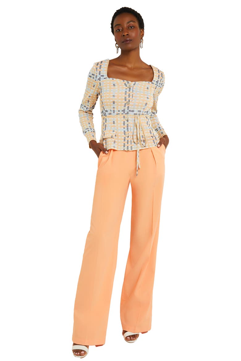 Jacquard Knit Jacket, Alternate, color, PEACH BLOSSOM/CARIBBEAN MIST
