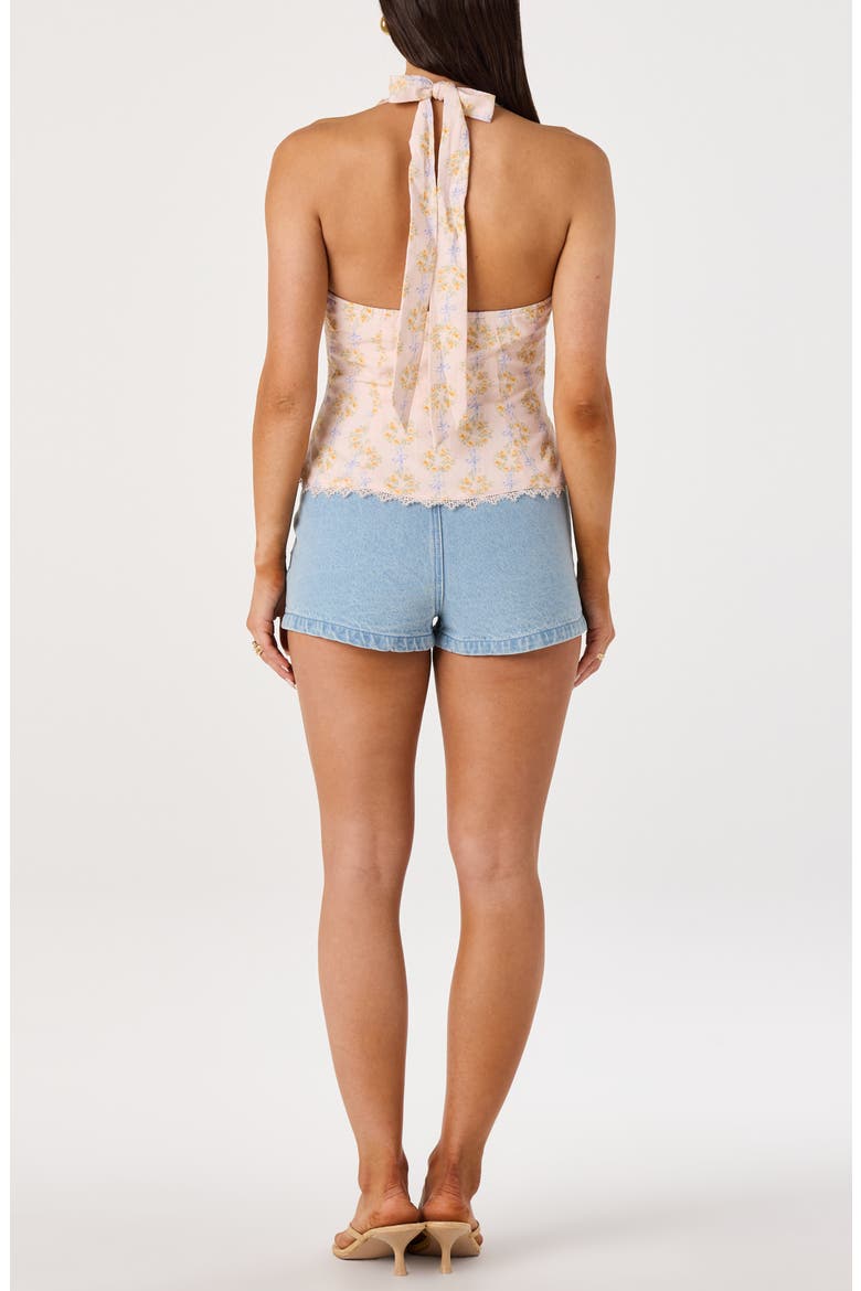 Julia Floral Halter Top, Alternate, color, BLUSH MULTI FLORAL