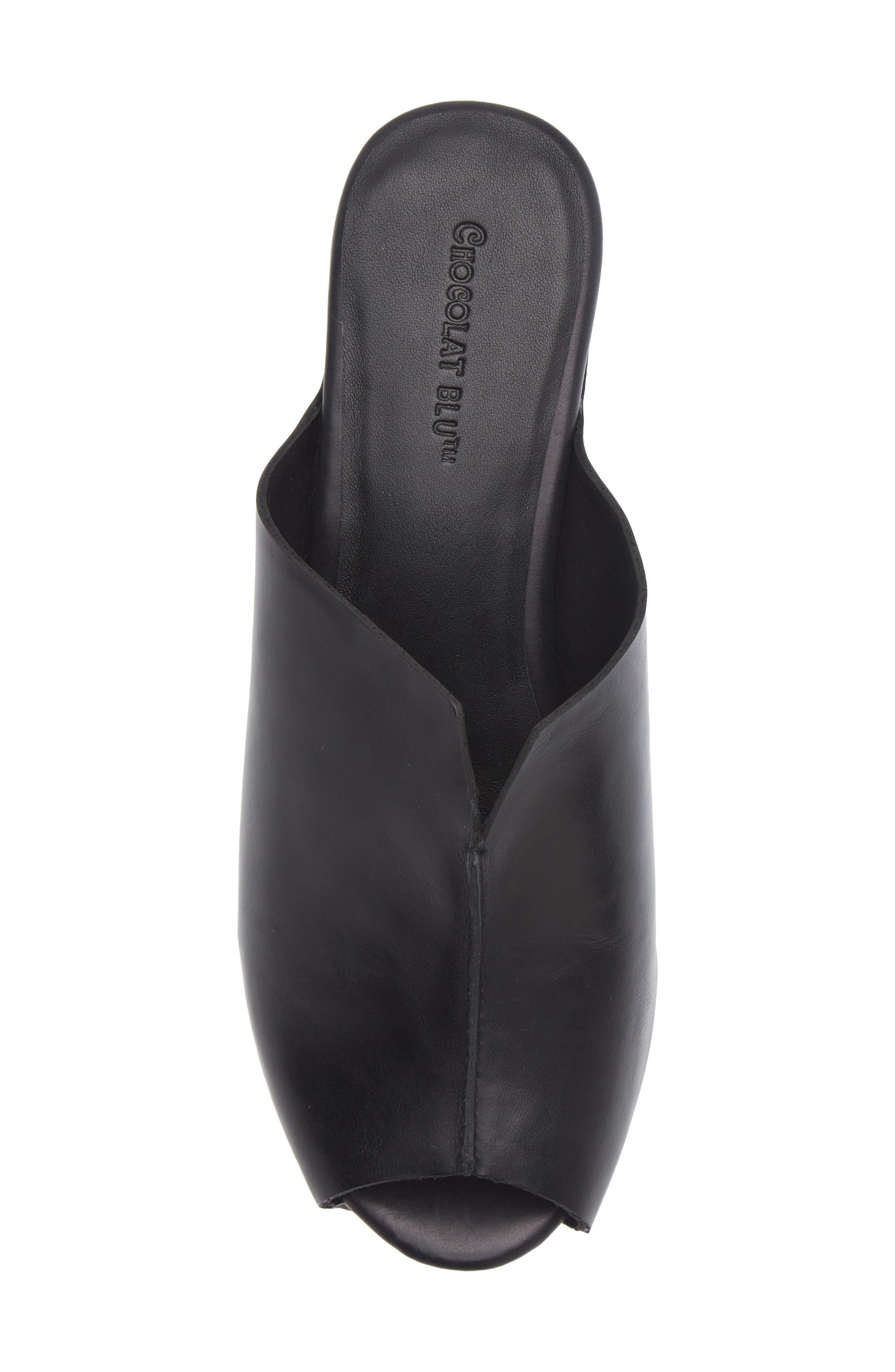 Chocolat Blu Gamma Peep Toe Platform Slide Sandal, Alternate, color, 