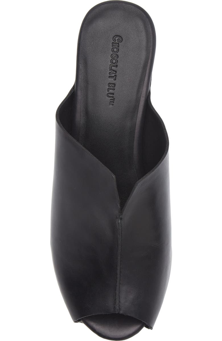 Chocolat Blu Gamma Peep Toe Platform Slide Sandal, Alternate, color,