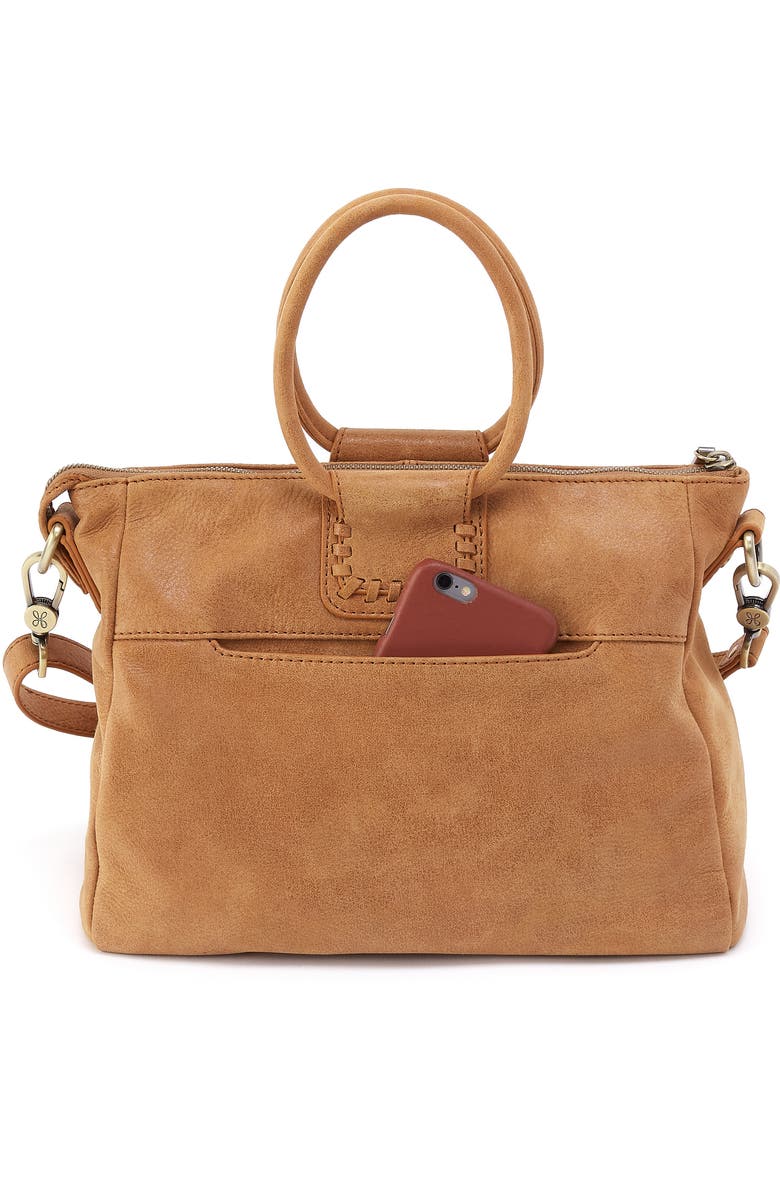 HOBO Medium Sheila Leather Satchel, Alternate, color, Whiskey