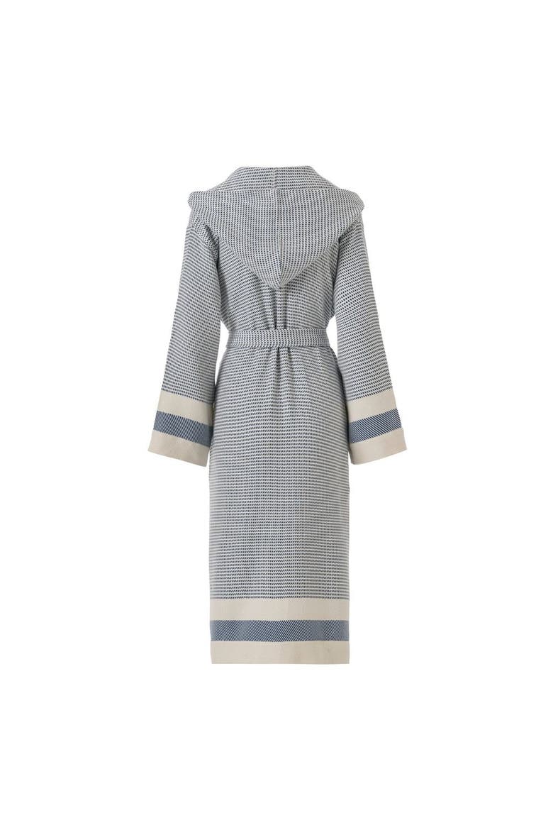Pixel Turkish Cotton Towel Robe, Alternate, color, Denim Blue