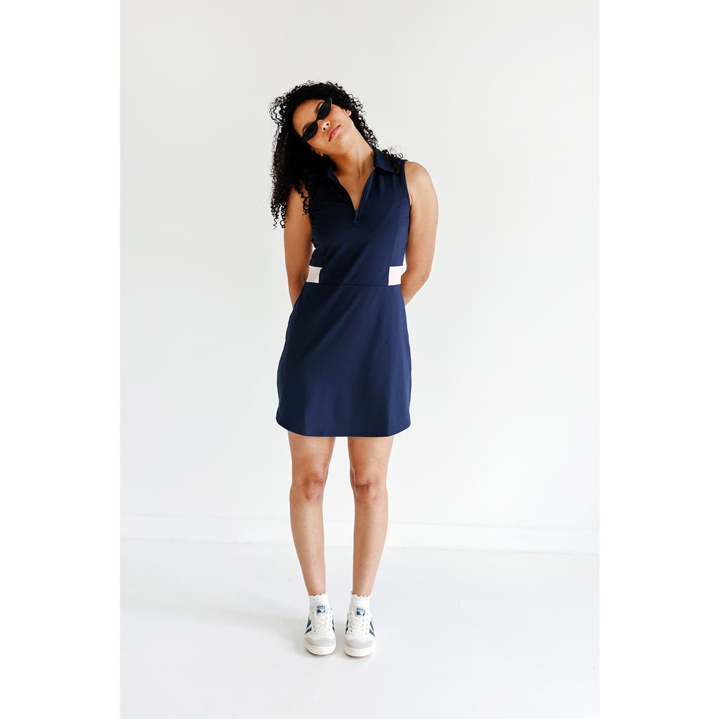 Beldrie Pace Collared Dress In Blue