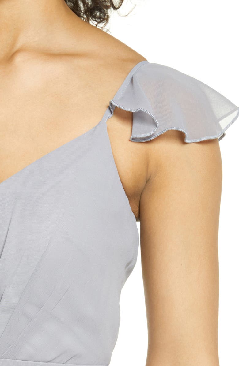 BIRDY GREY Flutter Sleeve Chiffon Gown, Alternate, color, 