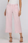 NYDJ Linen Blend Crop Wide Leg Pants
