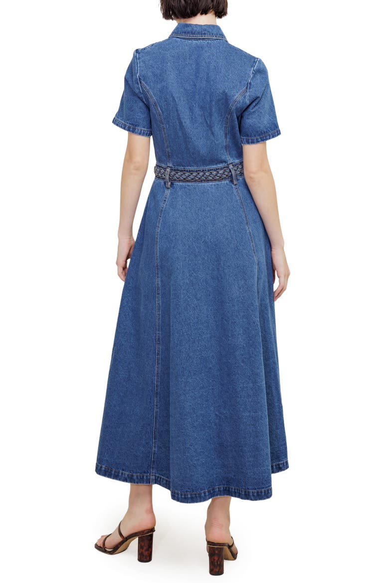 Denim Maxi Dress, Alternate, color, DENIM BLUE