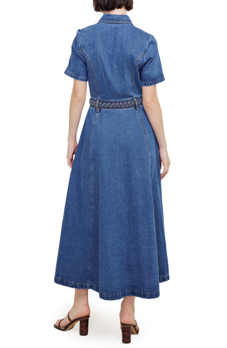 FREEMARKET Denim Maxi Dress, Alternate, color, Denim Blue