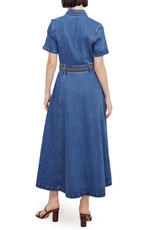 Freemarket Denim Maxi Dress In Blue