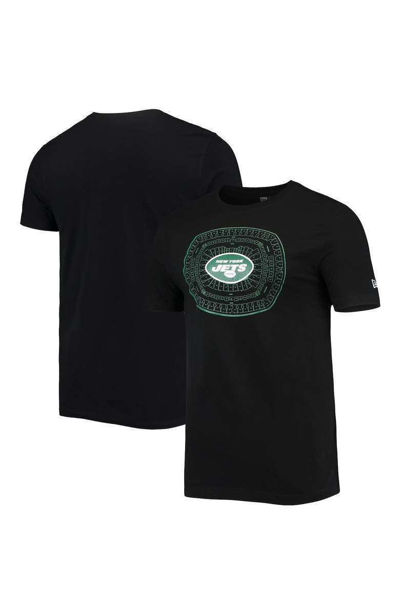 New Era Men's New Era Black New York Jets Stadium T-Shirt, Alternate, color,