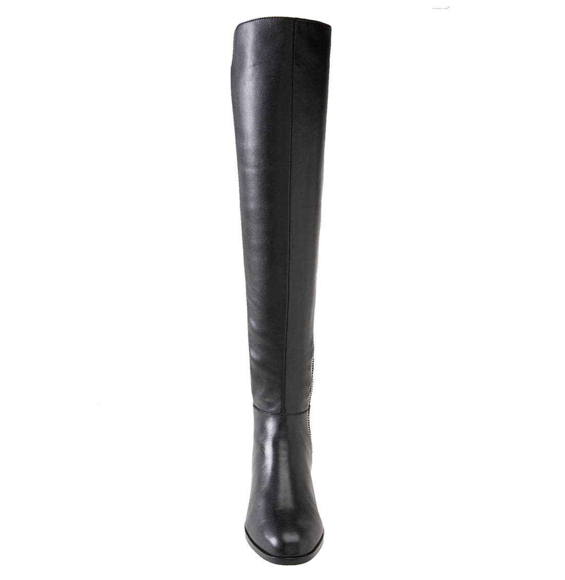'Bromley' Over the Knee Boot, Alternate, color, BLACK LEATHER
