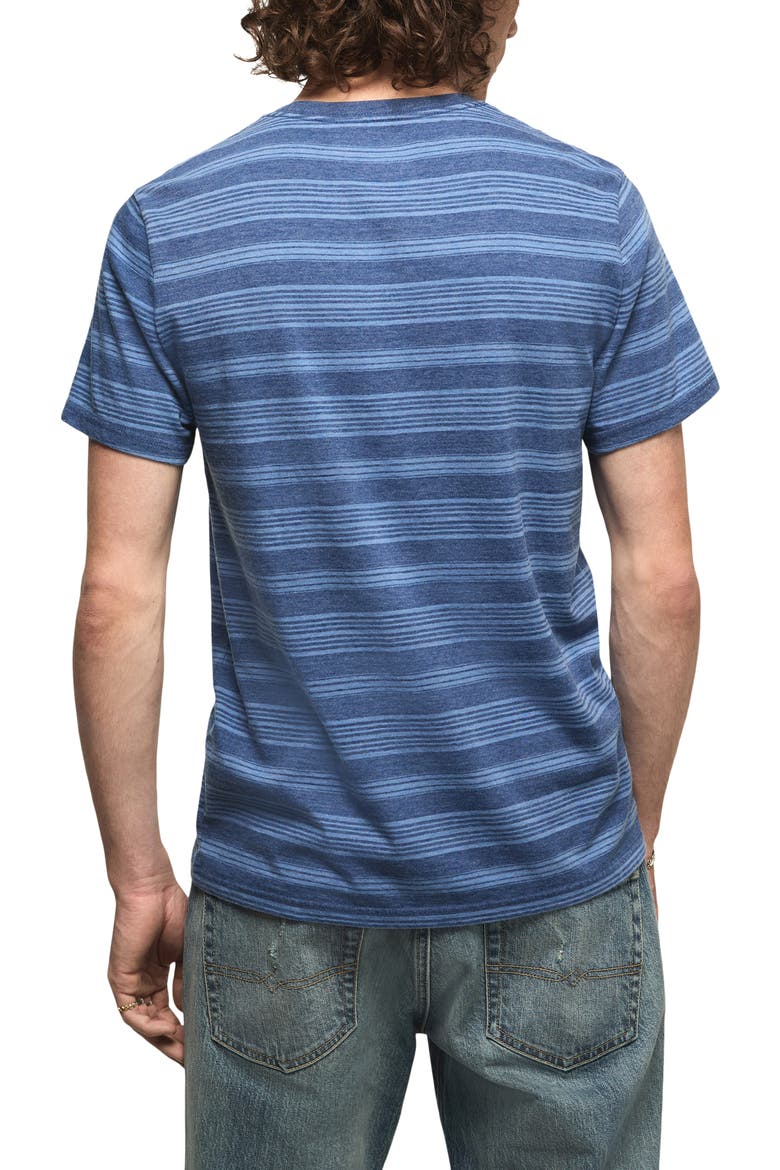 Stripe Crewneck T-Shirt, Alternate, color, BLUE MULTI