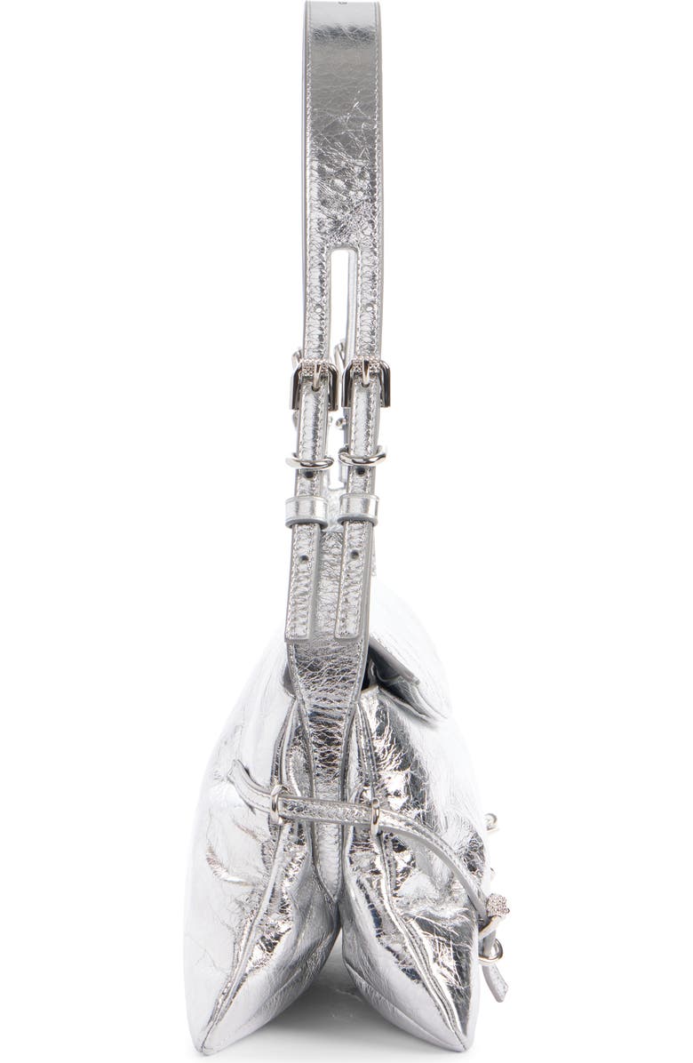 Givenchy Small Voyou Metallic Leather Shoulder Bag, Alternate, color,