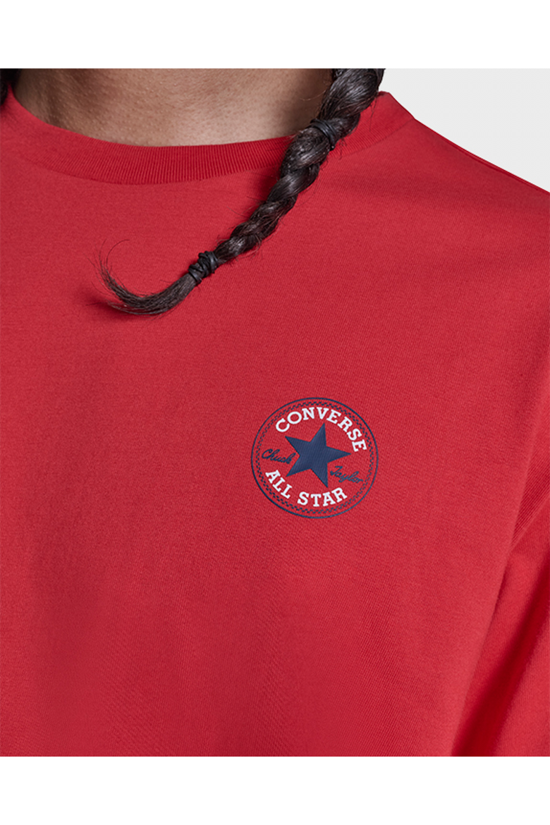 Chuck Taylor All Star Patch T-Shirt, Alternate, color, CONVERSE RED