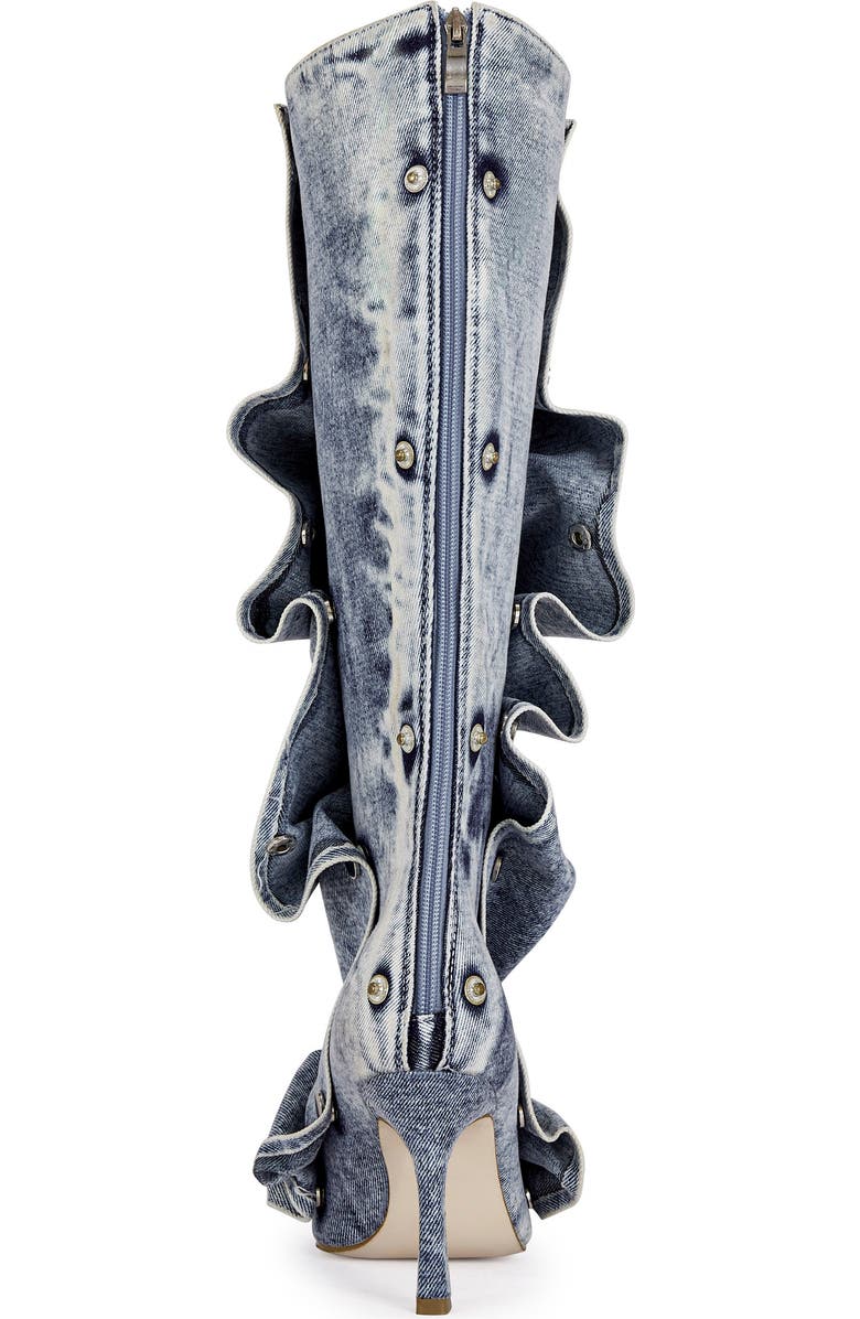 AZALEA WANG Imogine Knee High Slouch Boot, Alternate, color, Denim