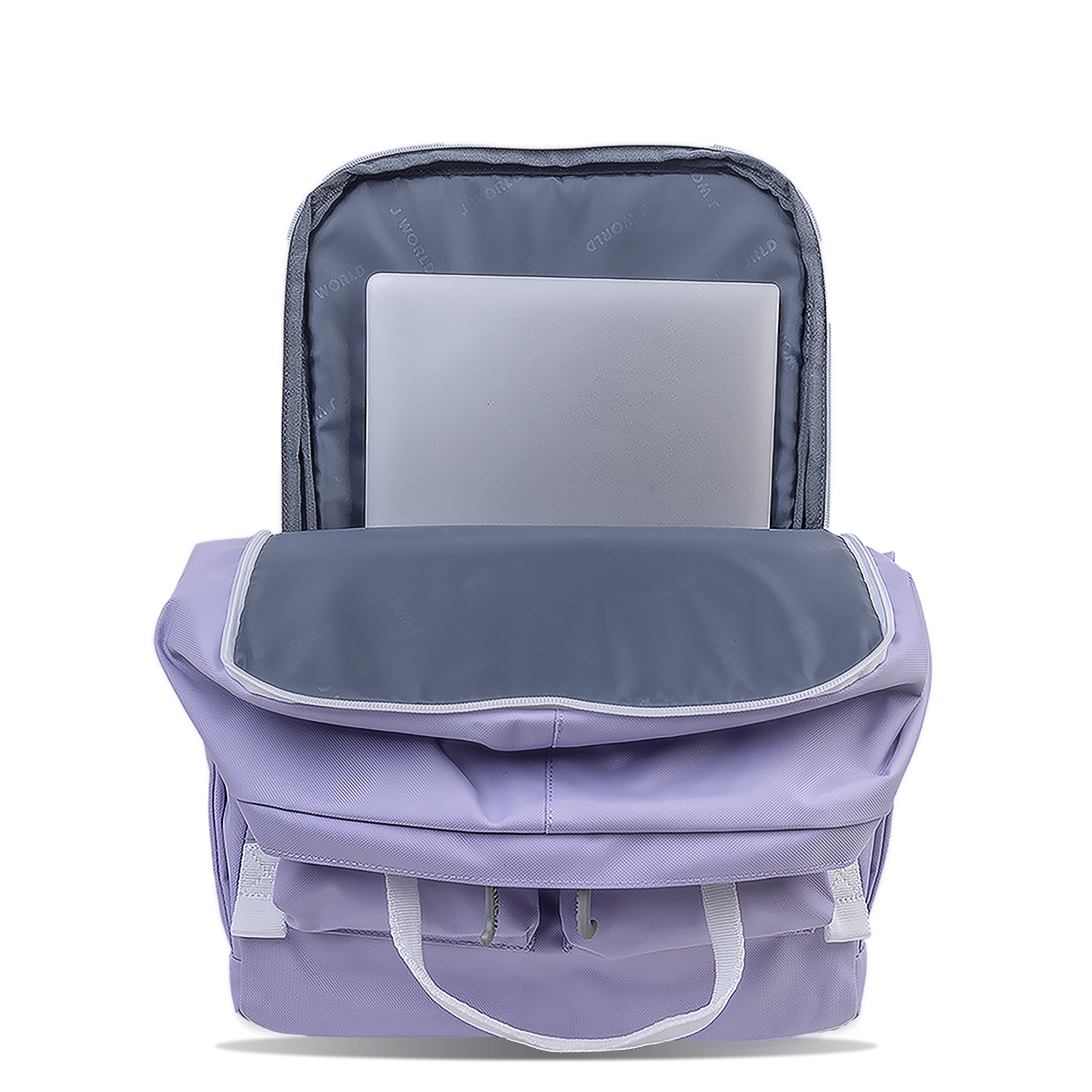 Timo Unisex Multi-Functional Laptop Backpack for School and Travel, Alternate, color, DIGITAL LAVENDER