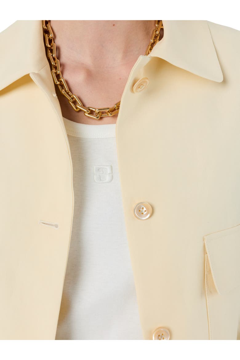 Tilda Cropped Jacket, Alternate, color, Yellow