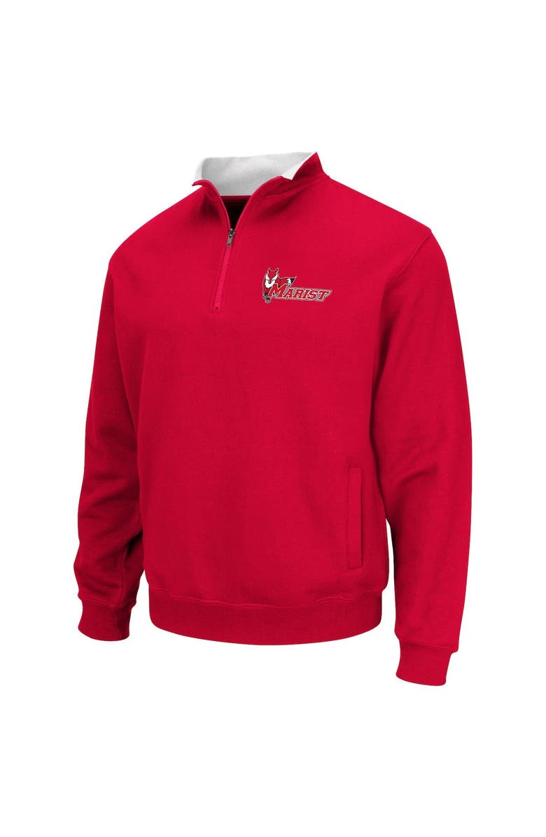COLOSSEUM Men's Colosseum Red Marist Red Foxes Tortugas Quarter-Zip Sweatshirt, Alternate, color, Red