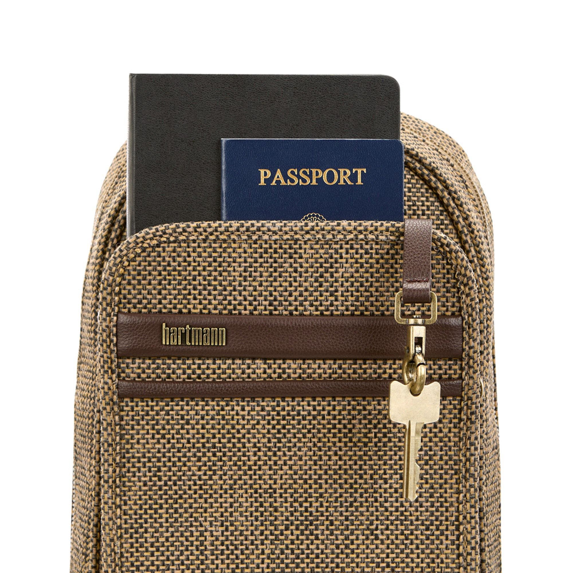 Tweed Sling Bag, Alternate, color, Tweed/Natural Leather